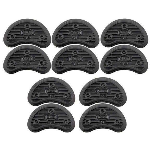 6pcs Apricot Black Heel Plates for High-Heeled Shoes Replace Repair 9 Sizes